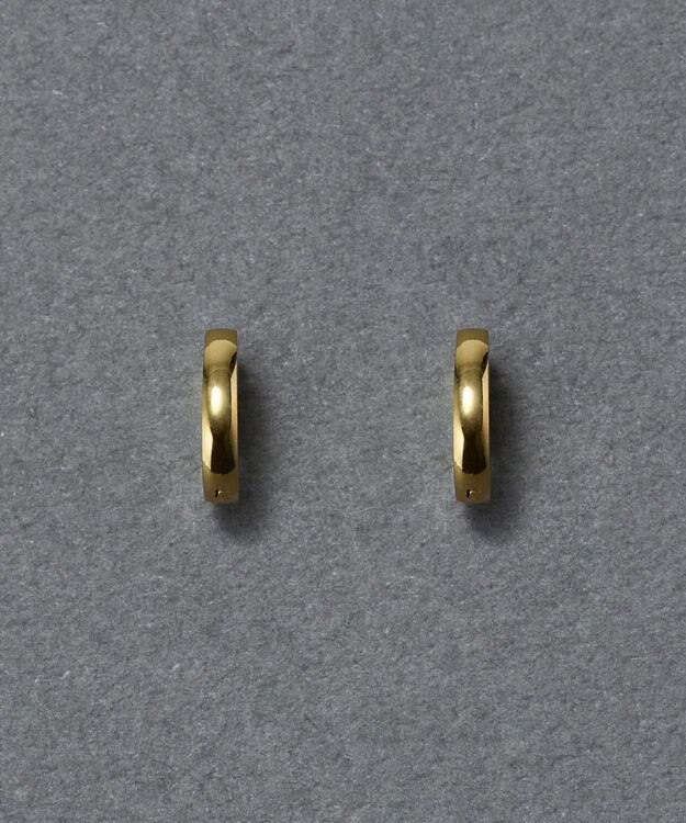 Phoebe 【金属アレルギー対応】ワンタッチメタルフープミニピアス　ゴールド/サージカルステンレス ゴールド