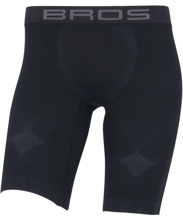 WACOAL MEN スパッツ 【CROSSWALKER】 吸放湿性 吸汗速乾性 前閉じ ロング丈 メンズ インナー GX6008 /ブロス バイ ワコールメン ブラック