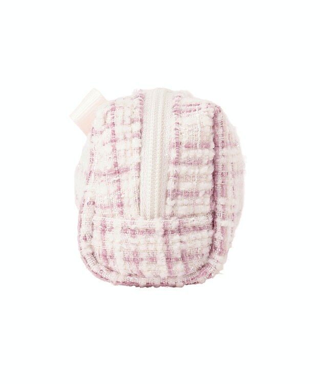 Maison de FLEUR グログランリボンツイードロングポーチ Light Pink