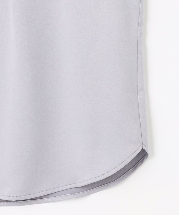 ANY SIS 【2WAY】サテン ブラウス ライトグレー