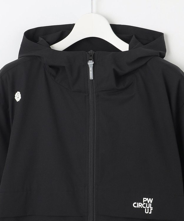PW CIRCULUS 【撥水加工/ストレッチ】【MEN】2Way デタッチャブルブルゾン（長袖/半袖）  ゴルフ ブラック系