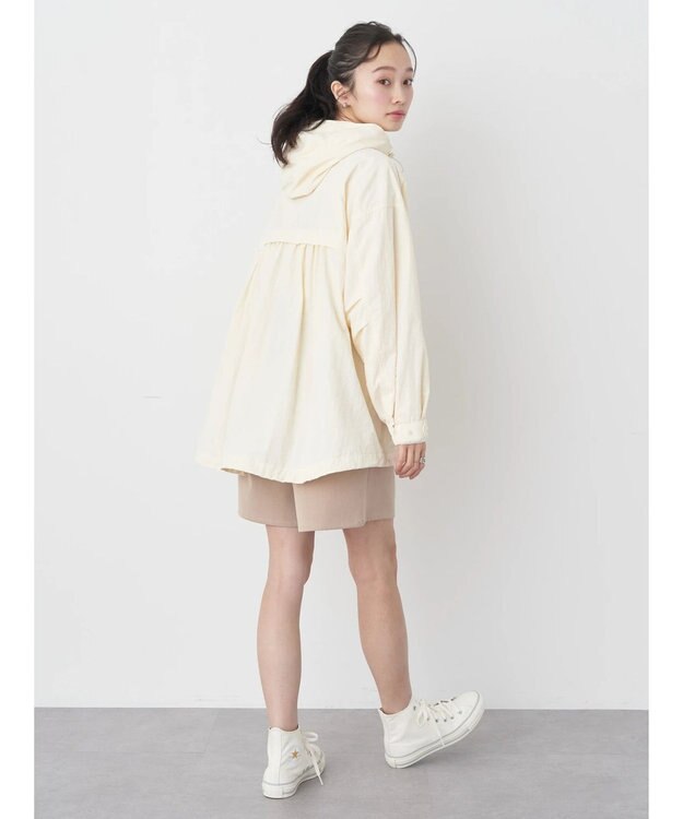 earth music&ecology テックパーカー Ivory