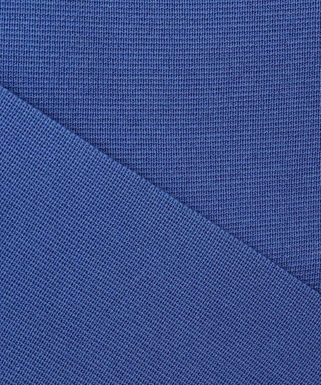 自由区 【洗える】ドライコットンハイゲージニット カーディガン ブルー