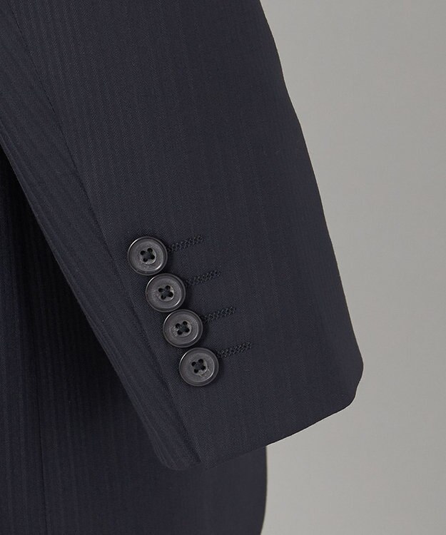 GOTAIRIKU 【御幸毛織】Superio160 ウールカシミヤ スーツ（ブラックストライプ） ブラック系8