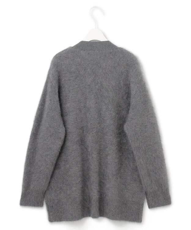 ICB フォックスカシミヤ カーディガン ライトグレー系