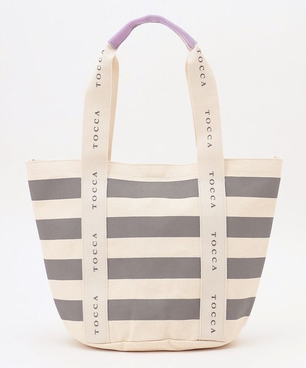 TOCCA 【WEB＆一部店舗限定】DANCING TOCCA BORDERTOTE トートバッグ ライトグレー系