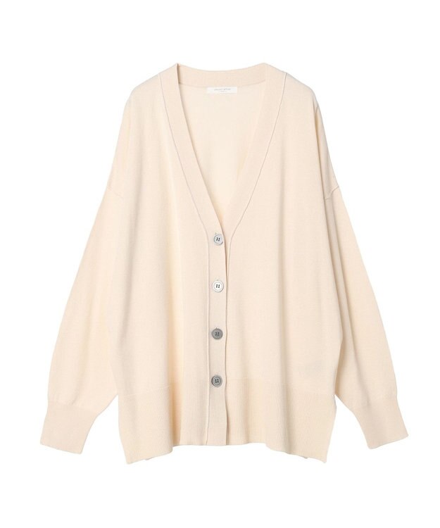 Green Parks 洗える　ミドル丈カーディガン Ivory