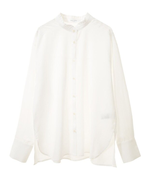 Green Parks フリルカラーシャツ Off White