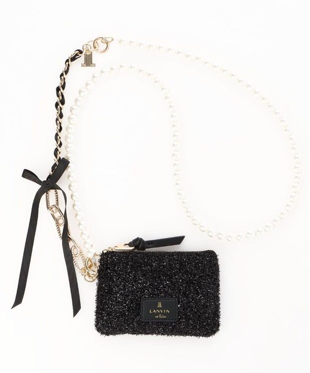 LANVIN en Bleu ジュエル スマホストラップ ブラック