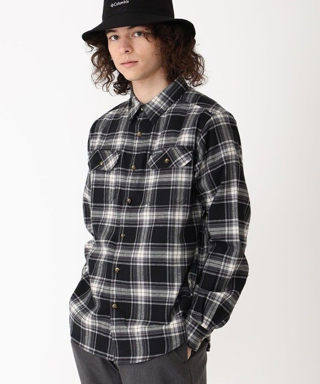 Columbia Columbia/ フレアガンストレッチフランネルシャツ /コロンビア Black Two Lane Tartan