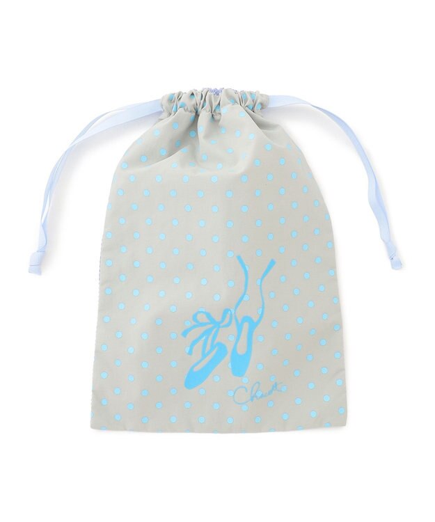 Chacott ドットメッシュ巾着M ベビーブルー