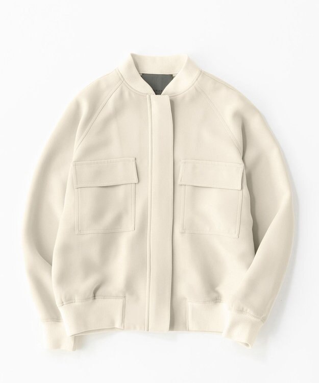 uncrave ウォッシャブルダブルクロス ブルゾン エクリュ