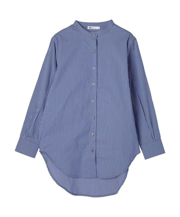 CRAFT STANDARD BOUTIQUE 【洗える】ニットベスト+バンドカラーシャツ-SET Navy