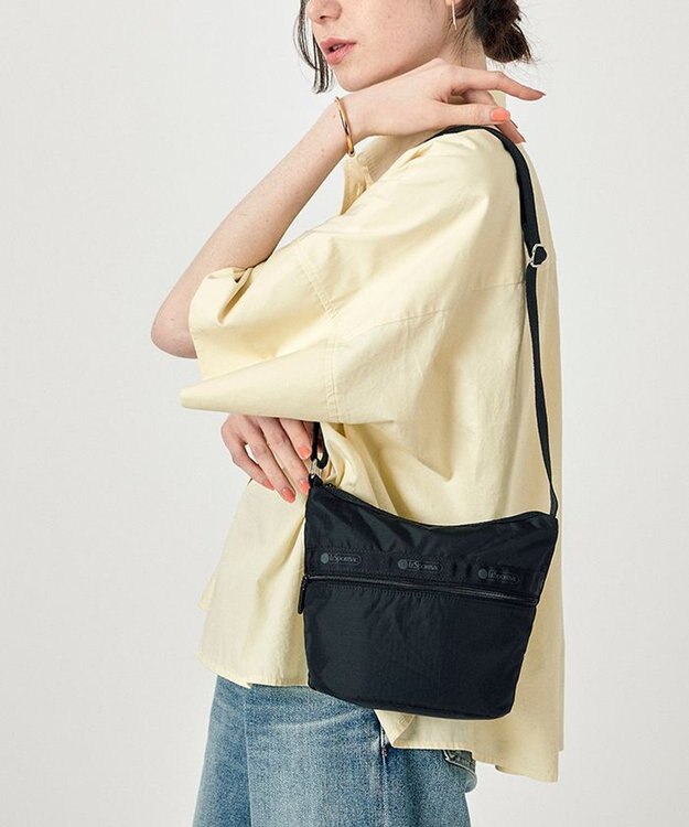 MINI BUCKET SHOULDER BAG/リサイクルドブラックJP / LeSportsac MINI BUCKET SHOULDER BAG/リサイクルドブラックJP / LeSportsac