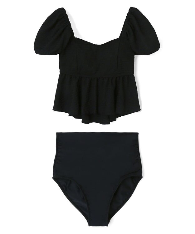 San-ai Resort（三愛水着楽園） 【SALE】パフスリーブビキニ　9M　【San-ai Resort（サンアイリゾート）】 ブラック