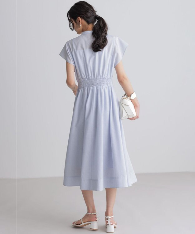 組曲 ニューリヨセルシャーティング ワンピース シャンブレーブルーストライプ系1