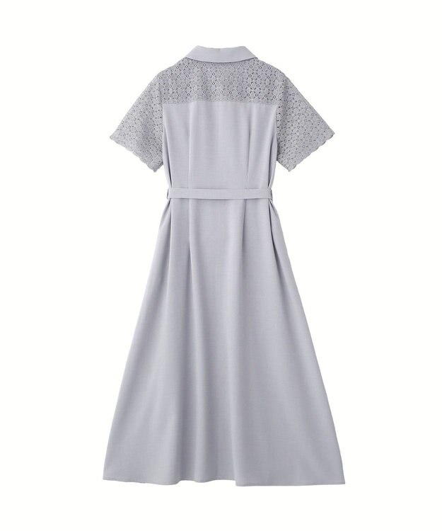 YECCA VECCA レース切替ワンピース Light Blue
