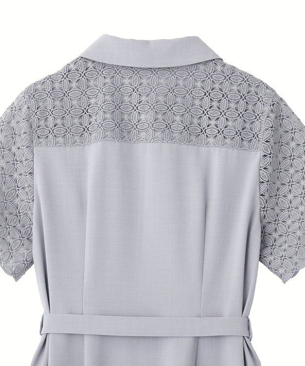 YECCA VECCA レース切替ワンピース Light Blue