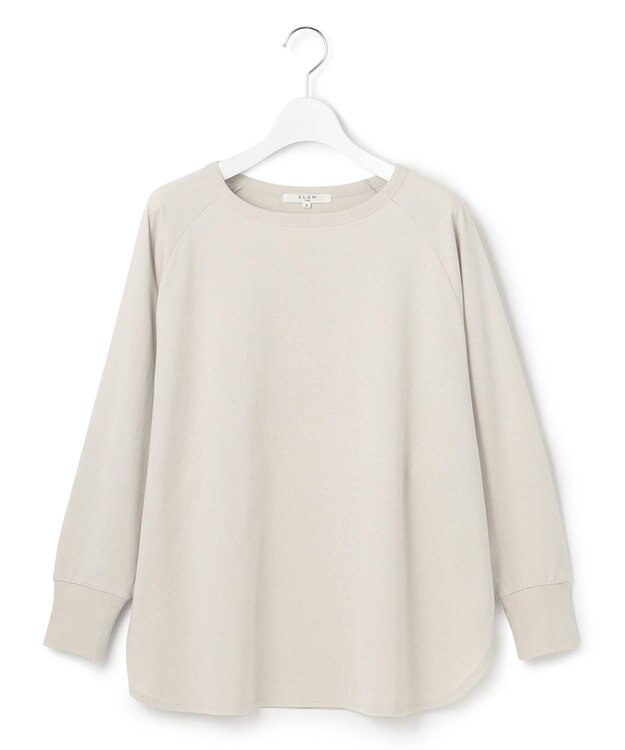 23区 【SLOW】コンパクトシングルジャージー ポンチョ風 Tシャツ フロスト系