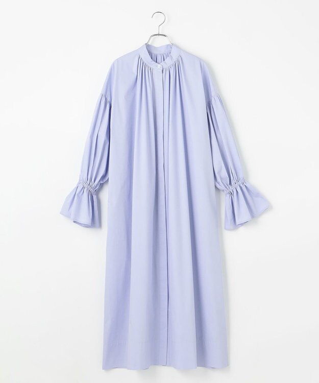 #Newans キャンディスリーブシャツワンピース サックス