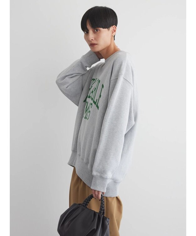 AMERICAN HOLIC ネップ裏毛ロゴスウェット Light Gray Mixture