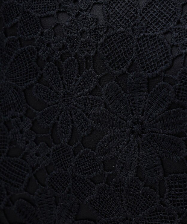 Maison de FLEUR EC限定フラワーレース2Wayスクエアトートバッグ Black