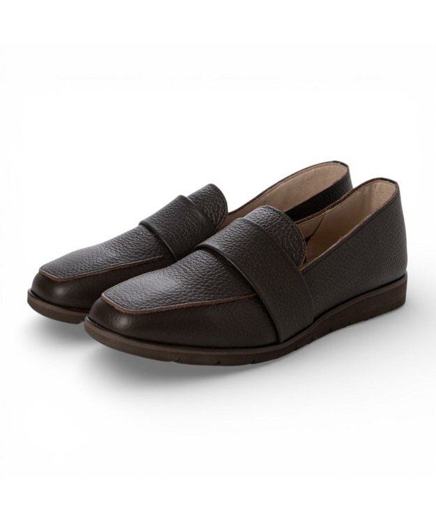 ing <ing>スクウェアローファー ダークブラウン