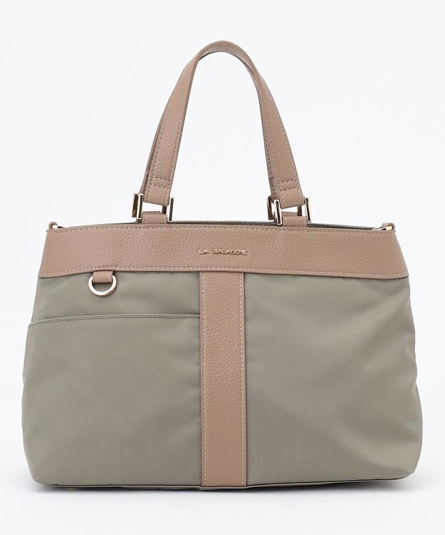 LA BAGAGERIE コンビ2WAYトートバッグ SMALL グレー