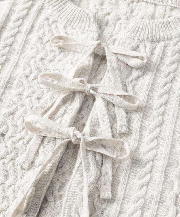 TRICOTE ケーブルニットトップス 80IVORY