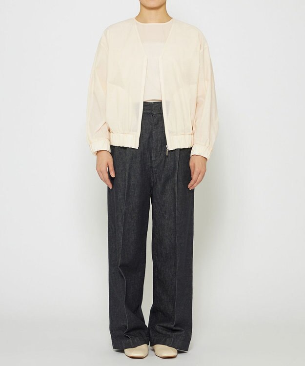 uncrave 【手洗い可】シアー ブラウス（uncrave WHITE） エクリュ