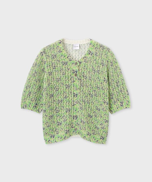 Paul Smith Garden Floral 半袖カーディガン ライトグリーン