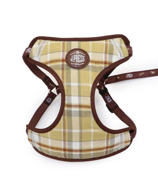 PET PARADISE J.PRESS ハーネス＆リード フランネル 《チェック柄》 ＳＳ 小型犬 フランネル チェック柄