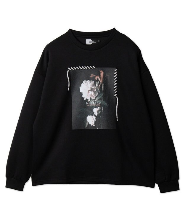 WEGO シートプリントプルオーバー ブラック