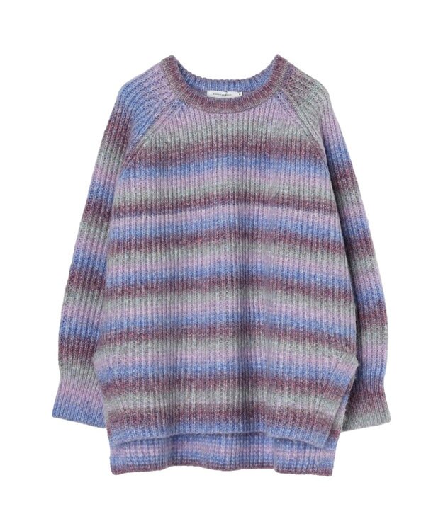 AMERICAN HOLIC グラデーションラグランニットプルオーバー Purple