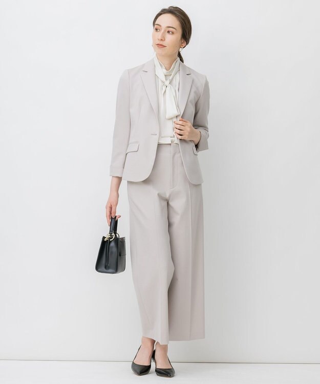 自由区 【Sサイズ有】360°FREE ウォッシャブル パンツ ベージュ系