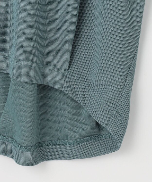 ANY ワッフルプルオーバー ターコイズ