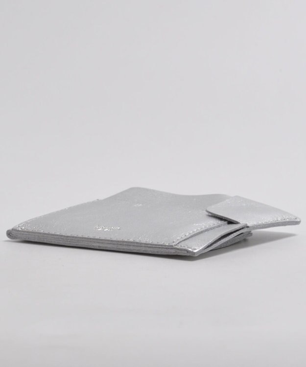 blancle メタリックレザー スマートウォレット SILVER