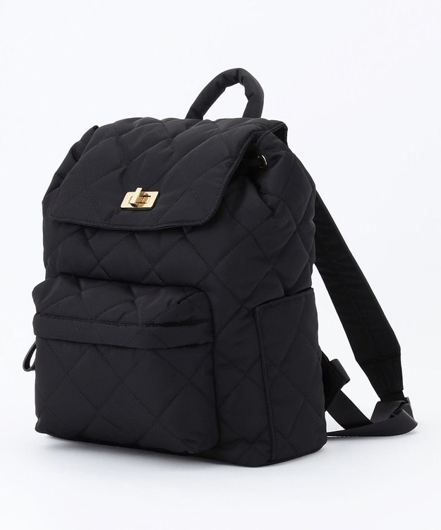 23区 キルティングナイロンバックパック ブラック系