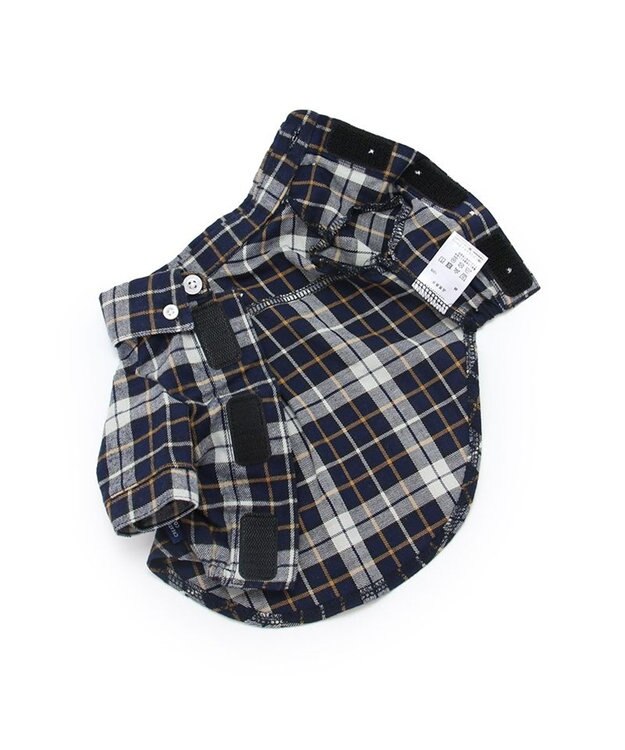 PET PARADISE J.PRESS  ビエラチェック シャツ 【小型犬】 紺（ネイビー・インディゴ）