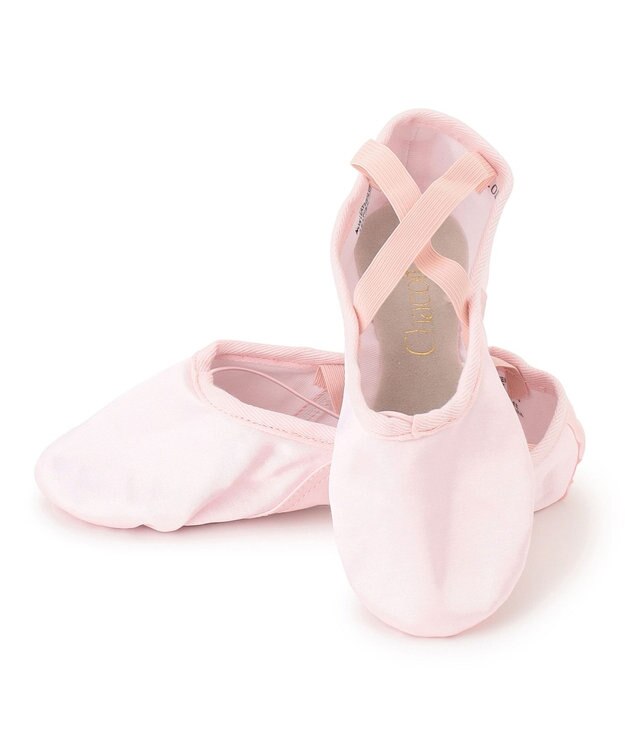 Chacott サテンバレエシューズ（クロスゴム付）【22.0~26.5cm】 ロイヤルピンク