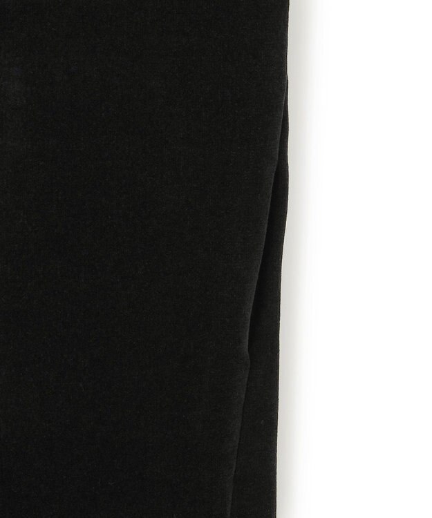 ICB L 【洗える】コットンシェニール ジレワンピース ブラック系