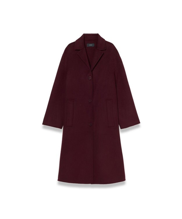 JOSEPH 【WEB＆OUTLET限定】ダブルフェイスウールキャッシュ シングルコート Merlot