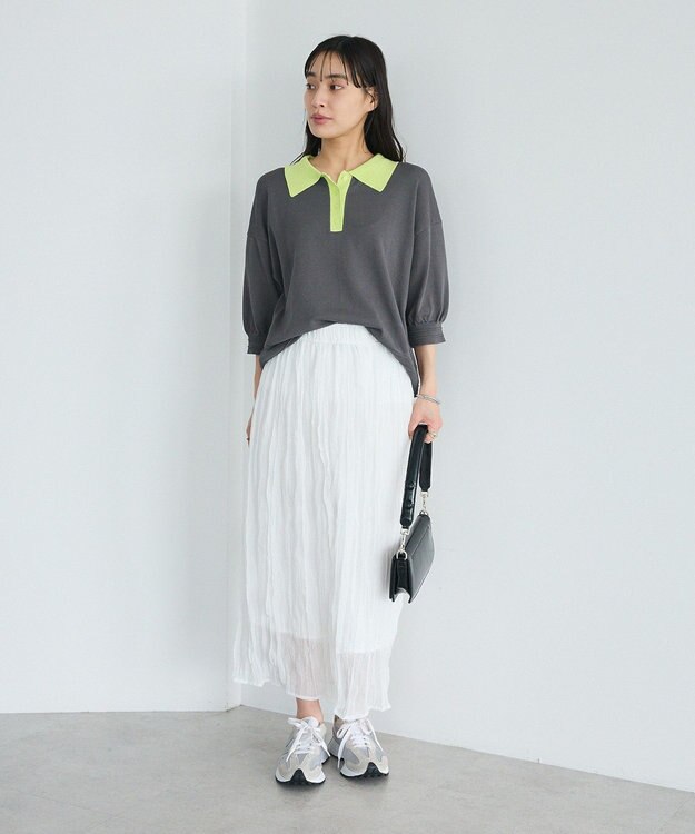 CRAFT STANDARD BOUTIQUE ポロニットプルオーバー Dark Gray