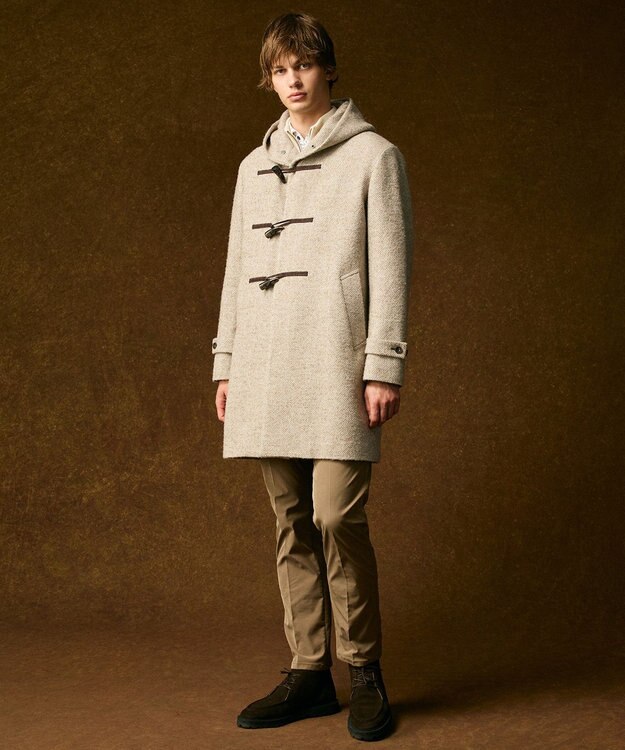 JOSEPH ABBOUD 【ストレッチ/パウダータッチ/撥水/JAPANファブリック】アーティローザストレッチ パンツ ベージュ系