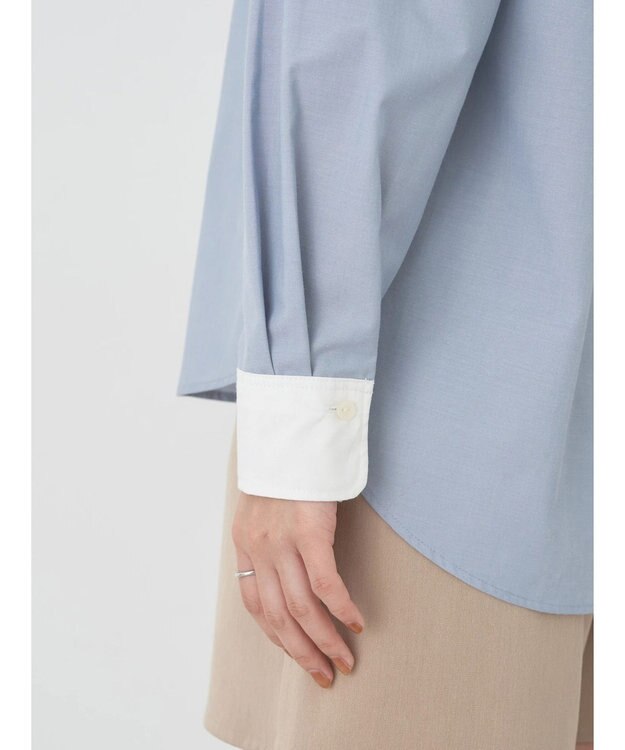 earth music&ecology クレリックシャツ Sax