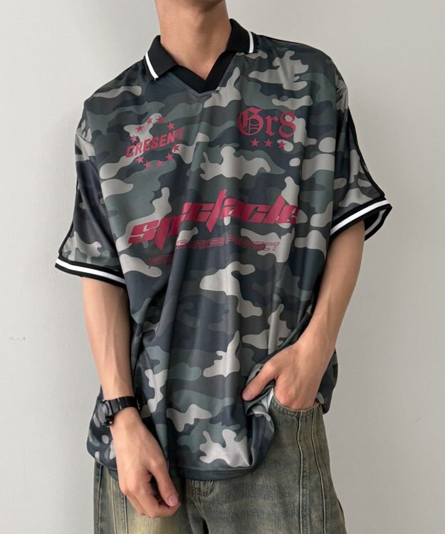 WEGO パターンサッカーT（SS） 柄1