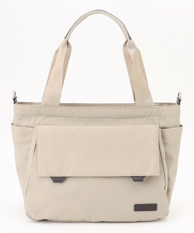 Y'SACCS ダブルタブ　トラベル2WAYトートバッグ ライトベージュ