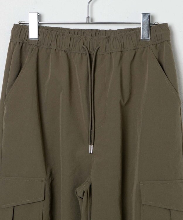 WEGO 【ウエストゴム】イージーパラシュートカーゴパンツ オリーブ