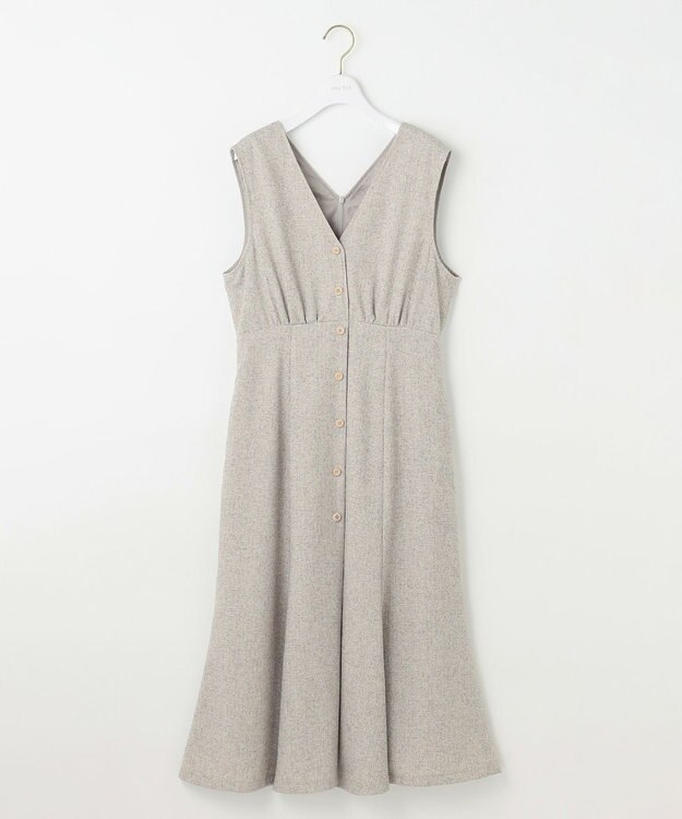 ANY SIS 【洗える】ツイーディマーメイド ジャンパースカート アイボリー