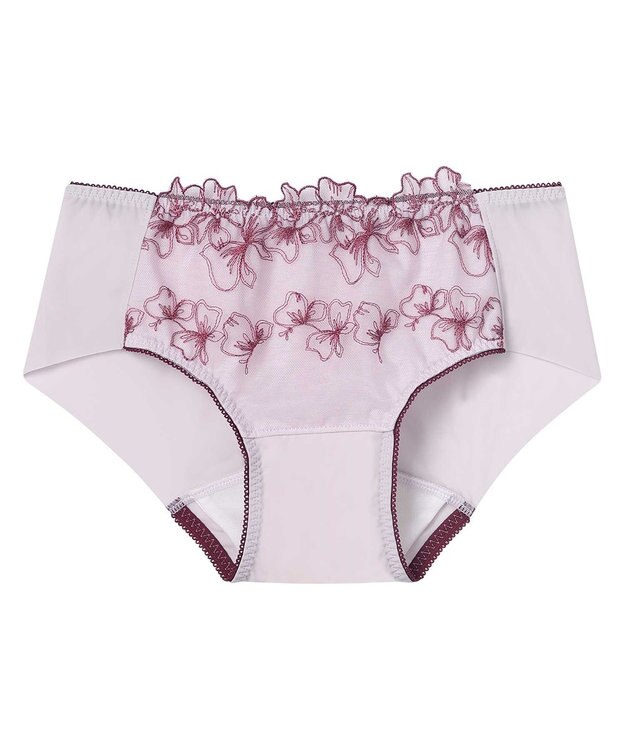 AMPHI サニタリーショーツ 【BRAGENIC ブラジェニック 脇高細見えタイプ】羽付きナプキン対応  BMI353とペア 吸汗速乾(後ろ身頃) 生理用ショーツ PMI053 アンフィ／ワコール ラズベリー